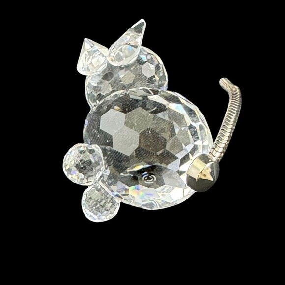 Swarovski Crystal Minis Cat Figurine Miniature Vintage 1980s Made in Austria - Picture 5 of 7